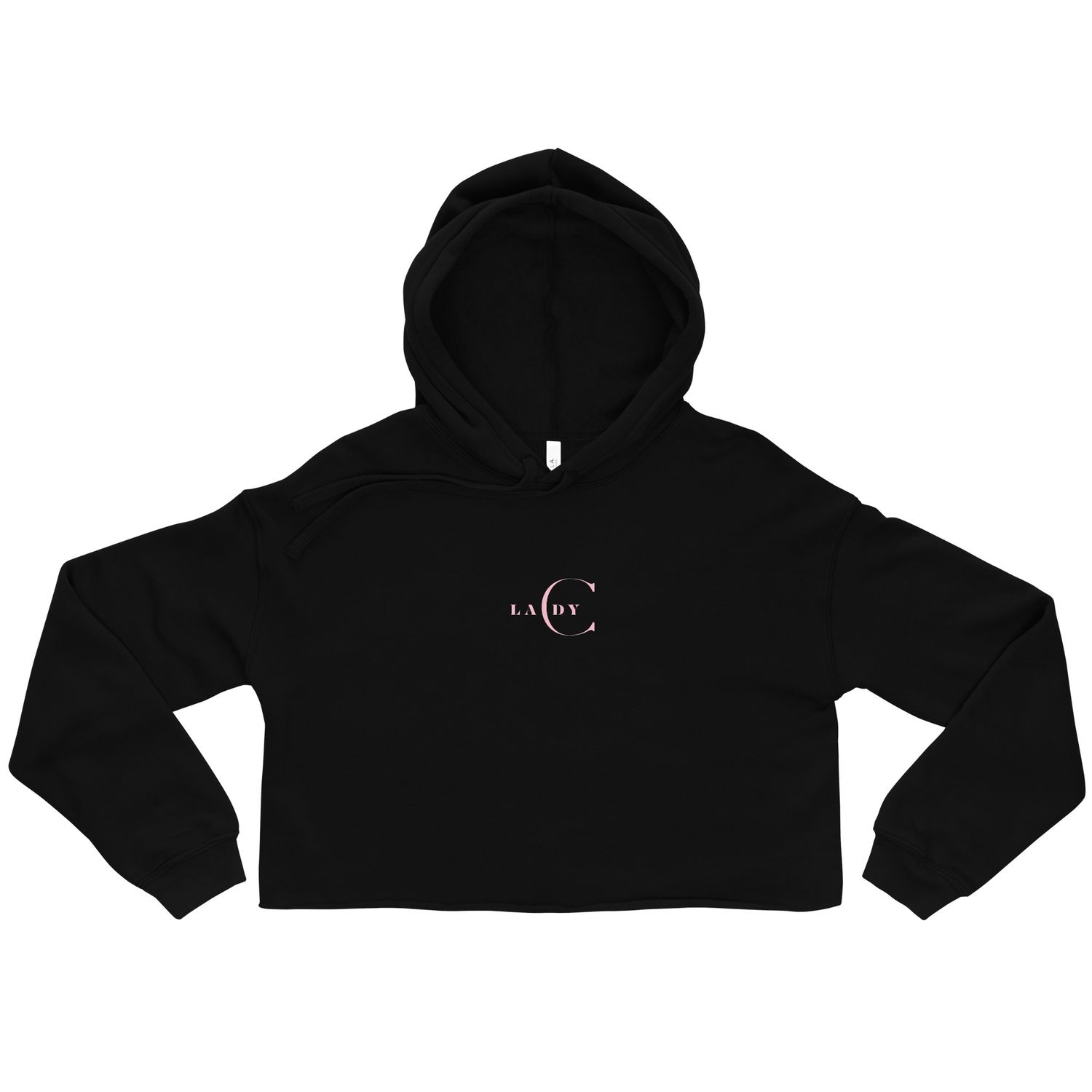 Women's Black Crop Hoodie