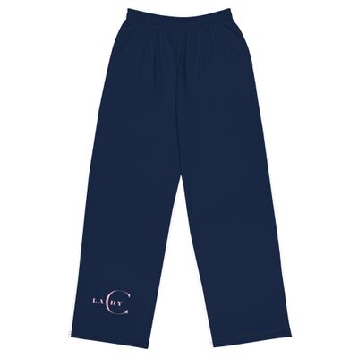 Blue Wide-leg Pants