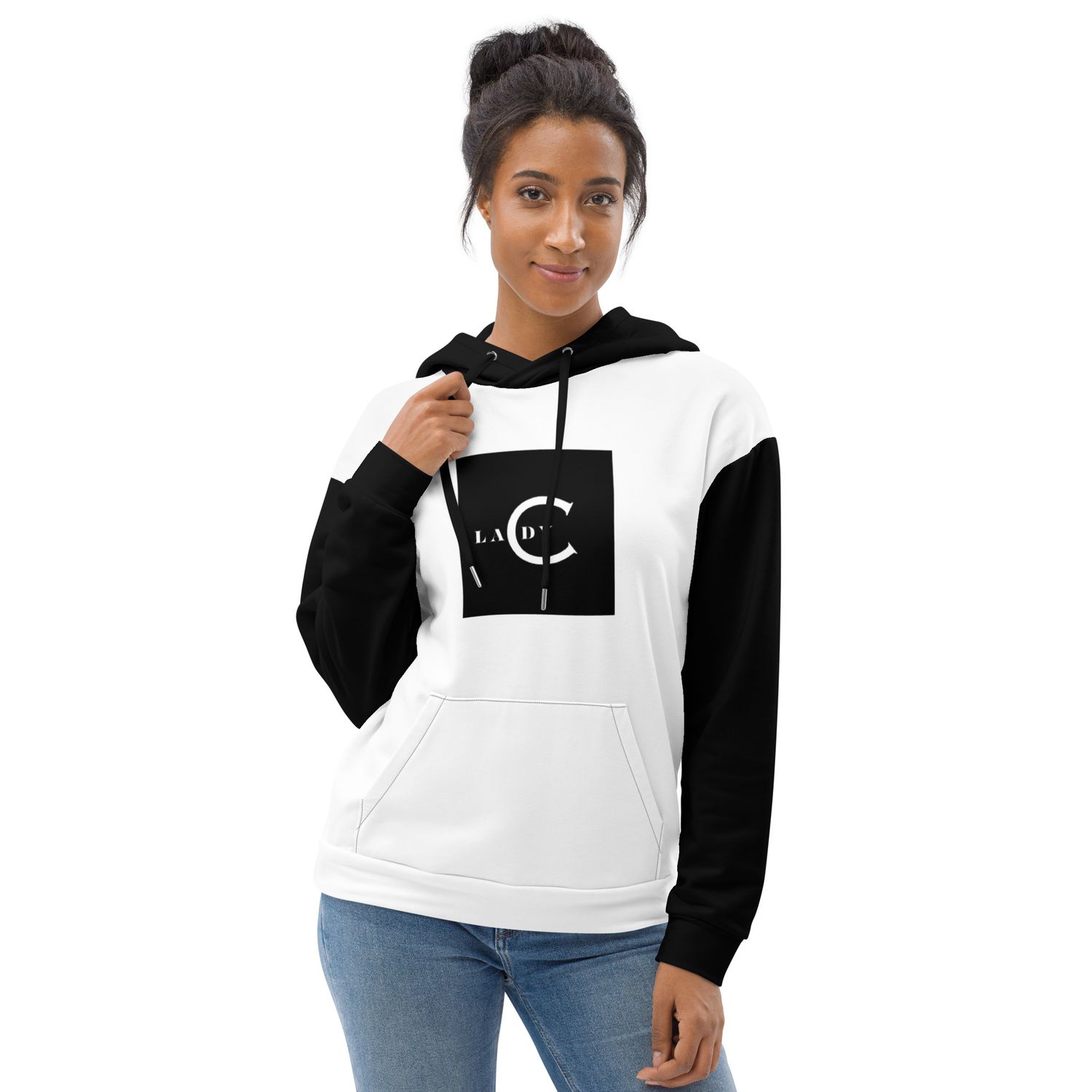 Lady C  Women's White Hoodie