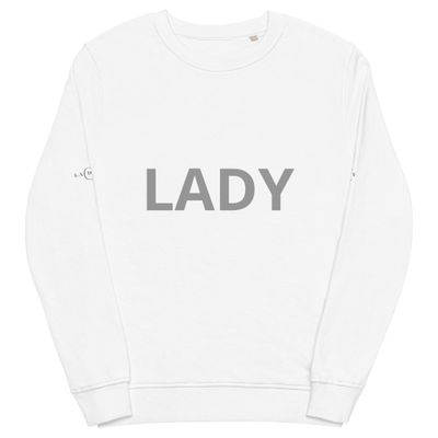 Women's White Organic Sweatshirt