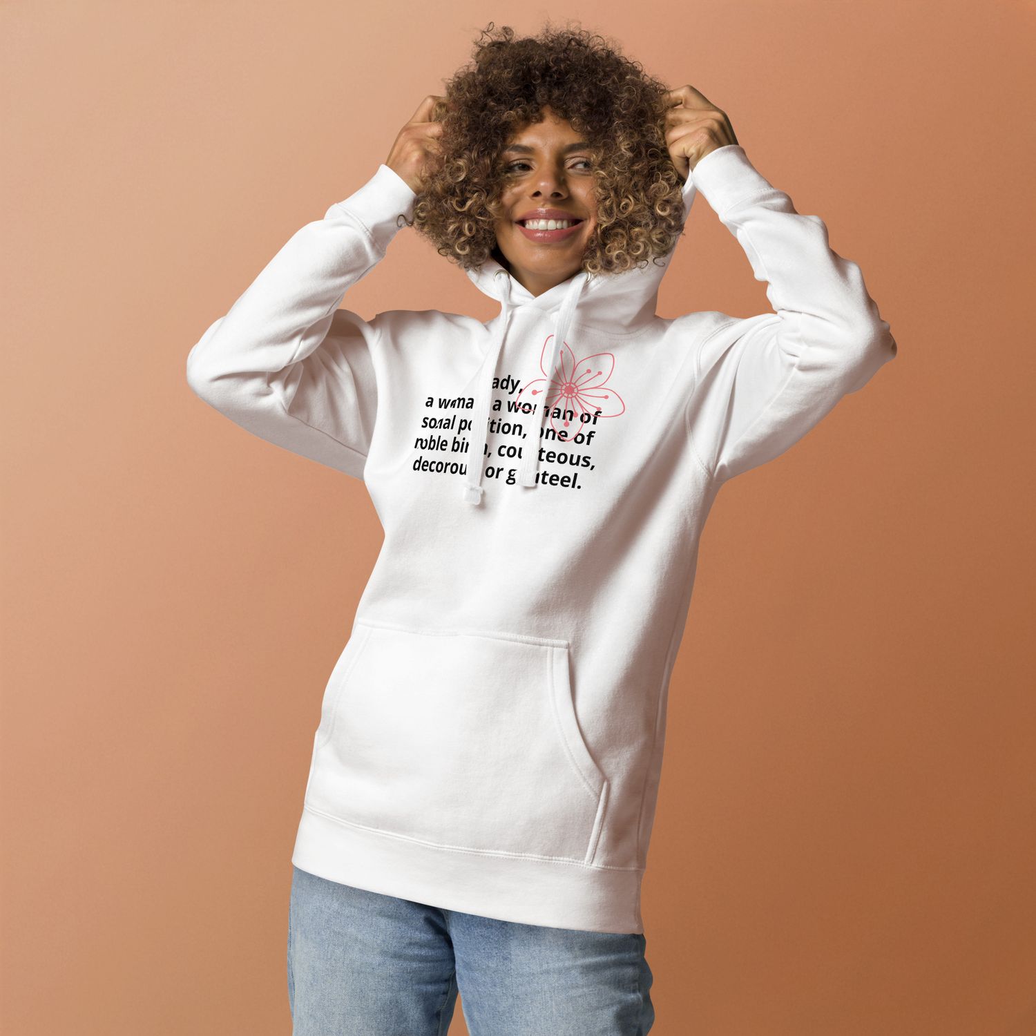 Women's White Hoodie