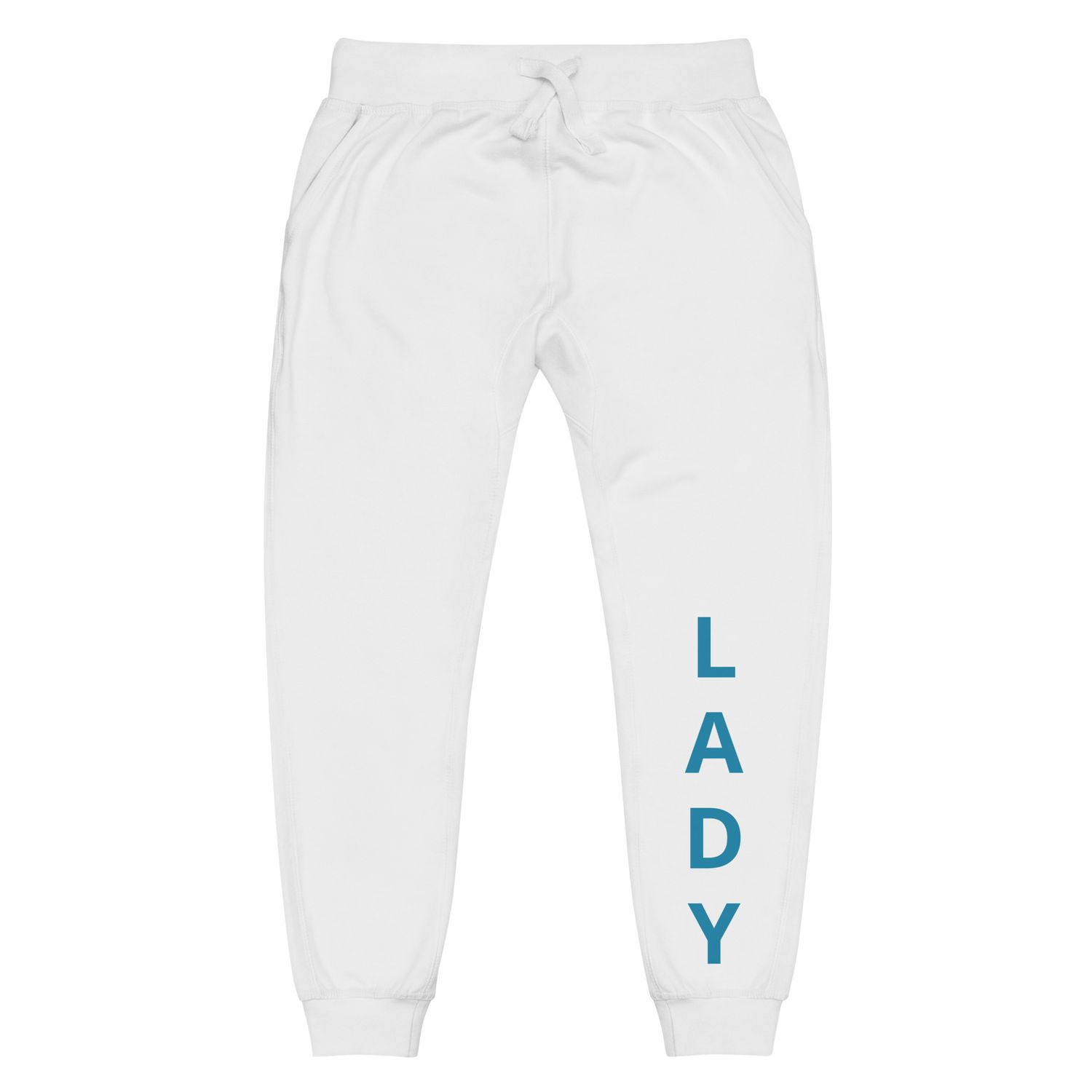 White Fleece Sweatpants