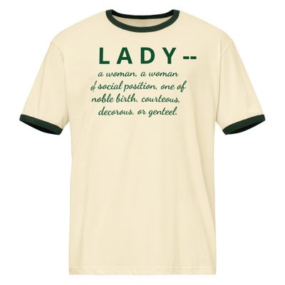 Natural, Forest Green Ringer T-shirt