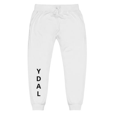 White Fleece  Sweatpants