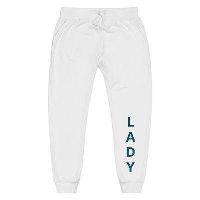 White Fleece Sweatpants