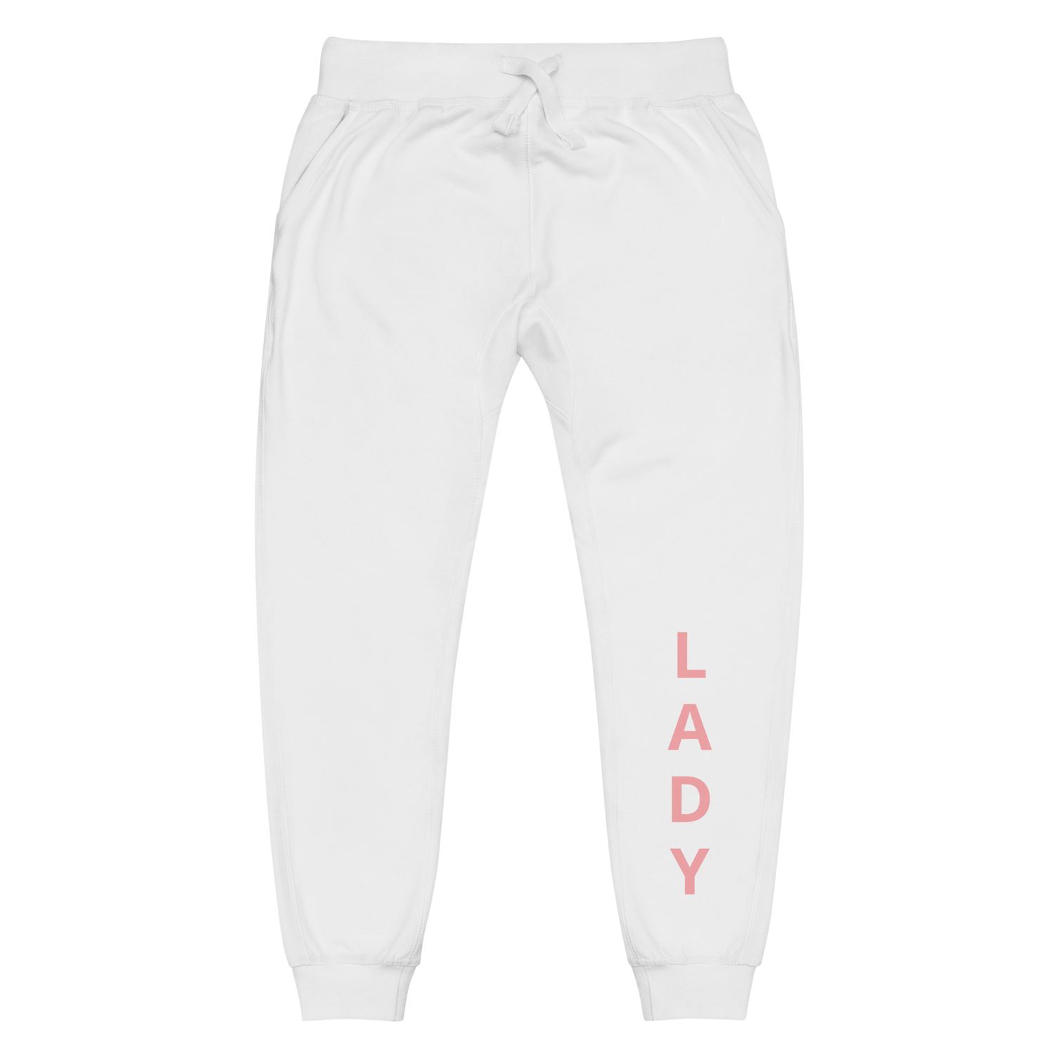White Fleece Sweatpants