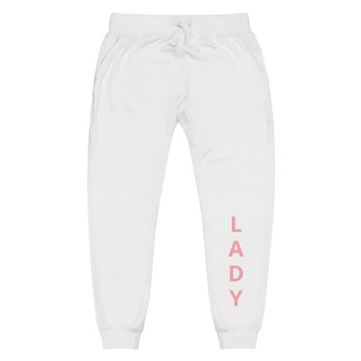 White Fleece Sweatpants