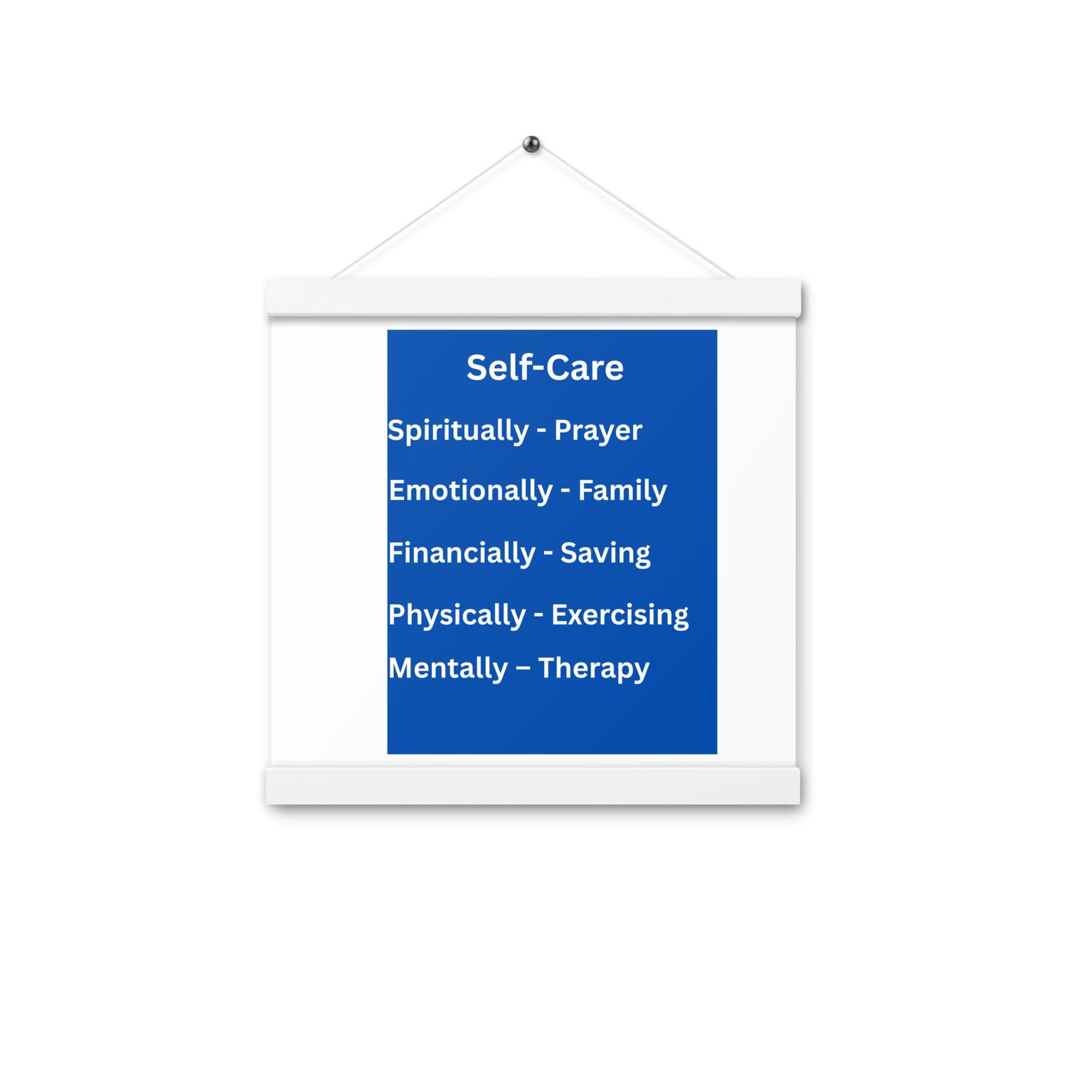 Poster with hangers