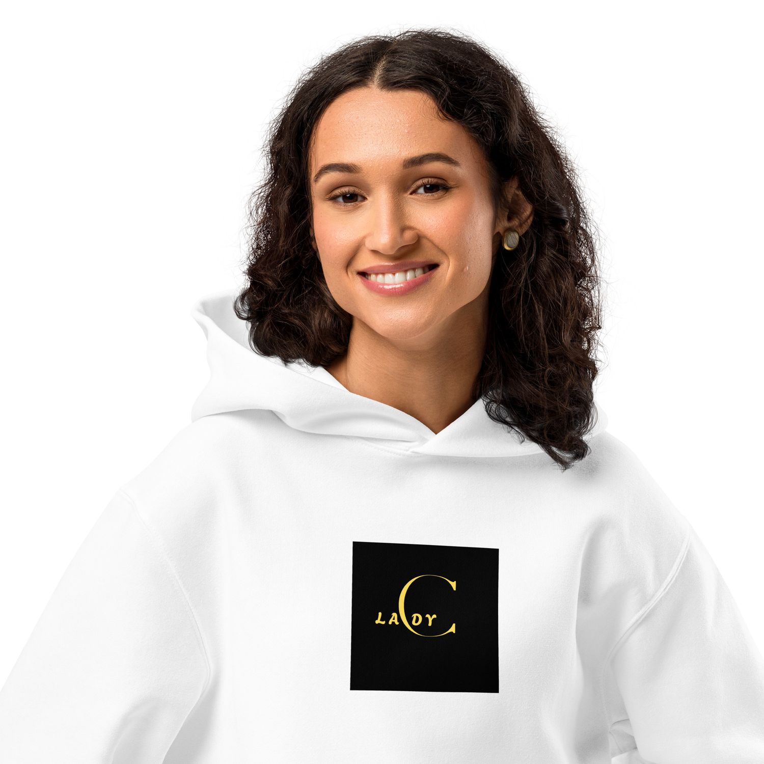 Women's White Oversized  Hoodie