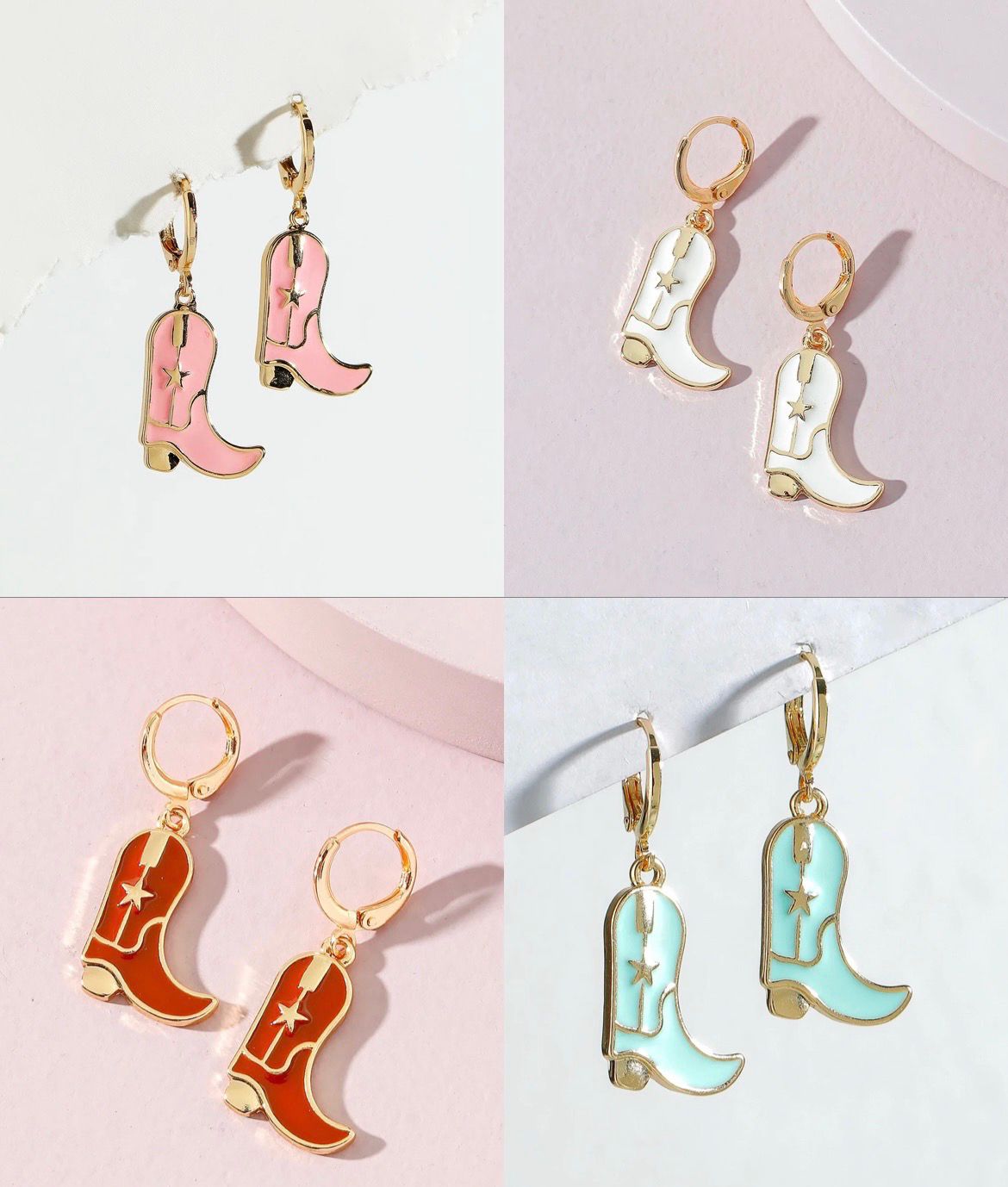Cowgirl Boot Hoops