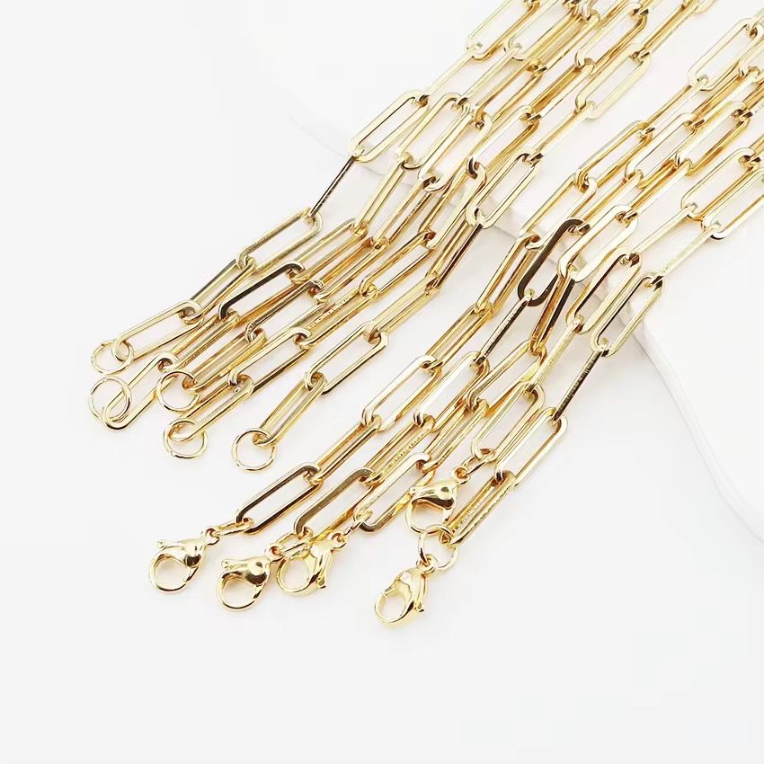 Paper Clip Chain - Gold Plated
