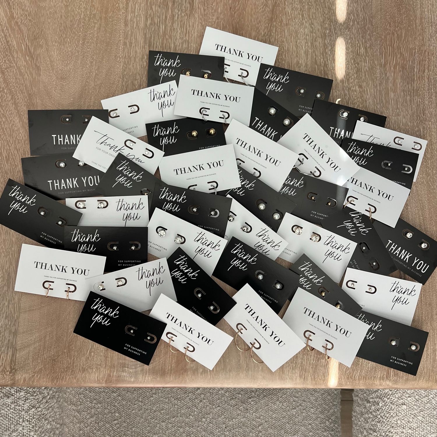 Thank You Cards with Earrings