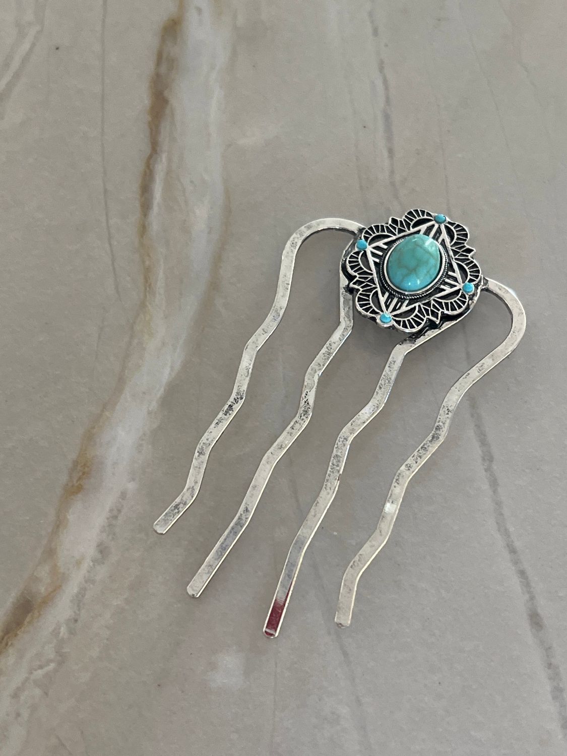 Hair fork - Turquoise