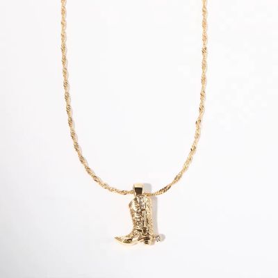 Cowbot boot necklace