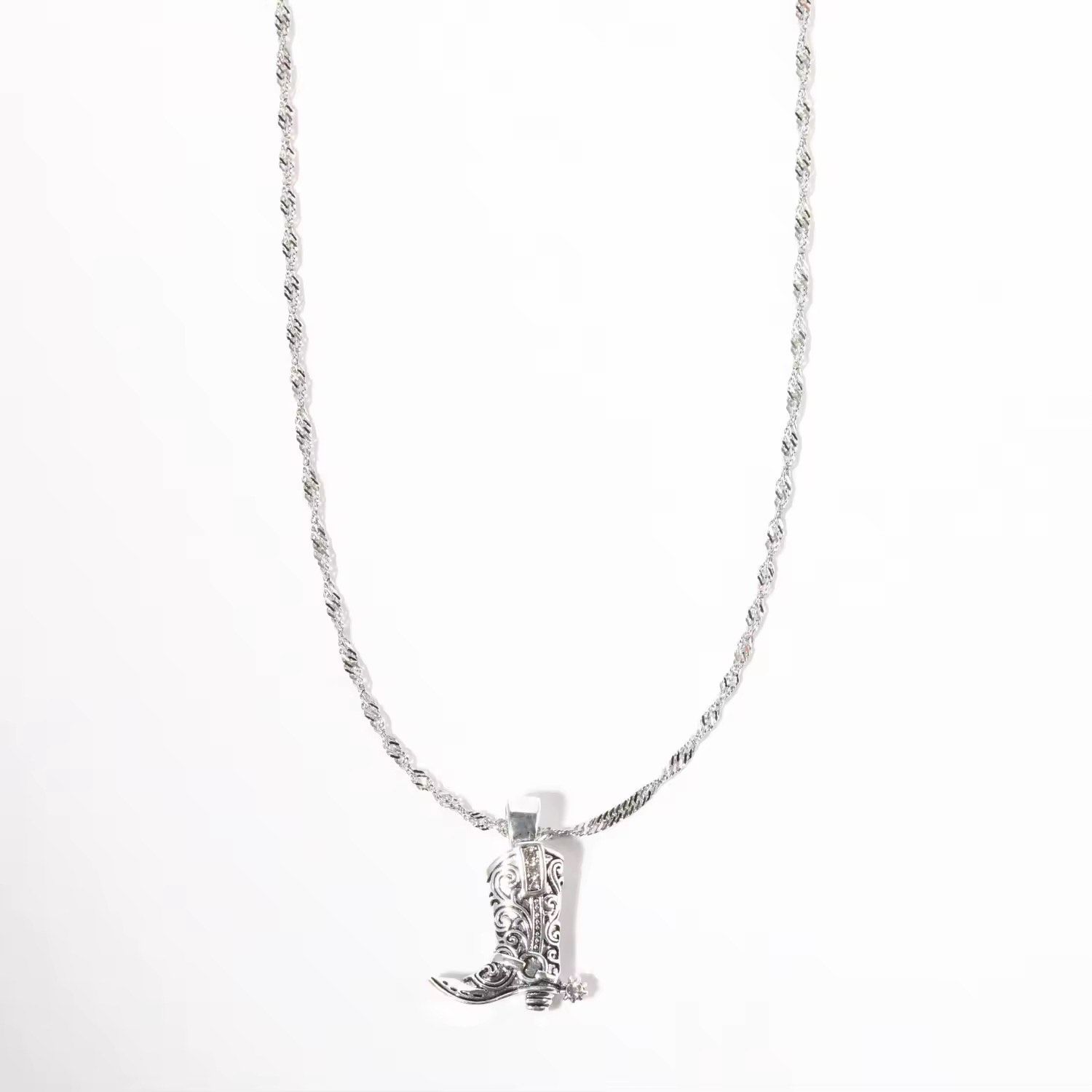Cowbot boot necklace