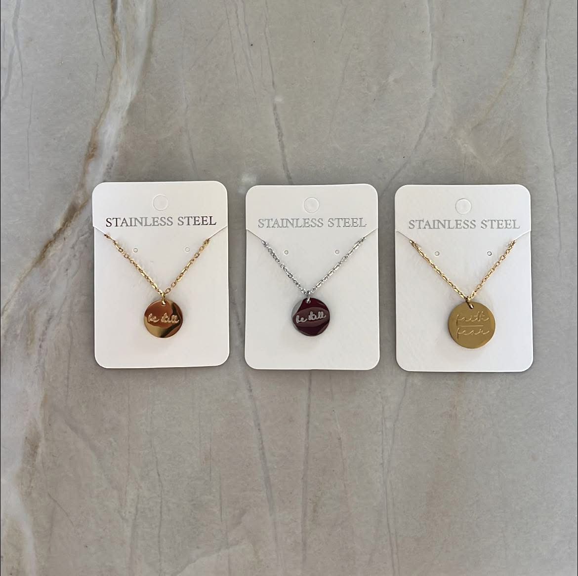 Faith based necklaces - medallion