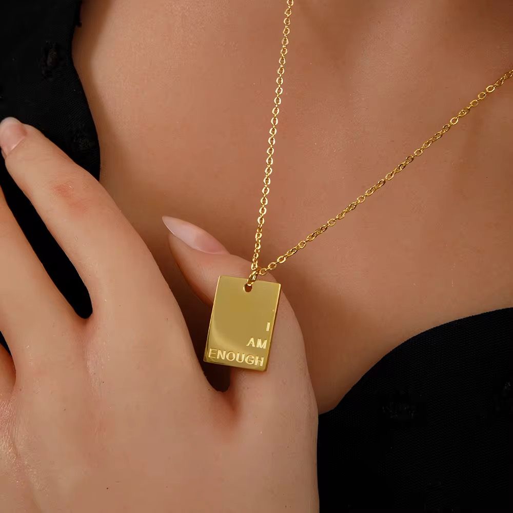 "I am enough" necklace