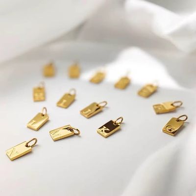 Initial Charms - Stainless steel + PVD plating