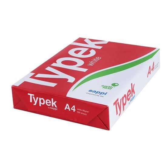 Typek: A4 White Copy Printer Paper - 1 Ream  