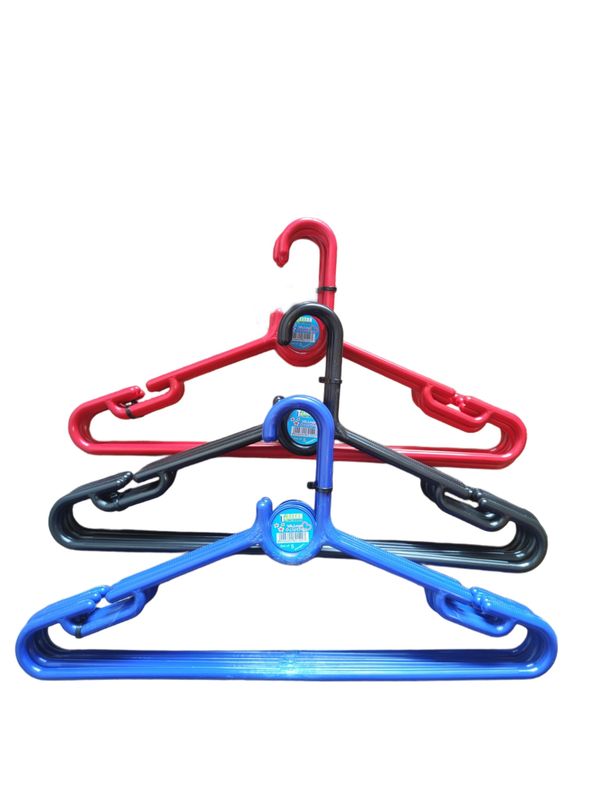 Xxl plastic hangers set of 5