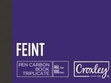 Croxley JD 16 T A6 Triplicate Book