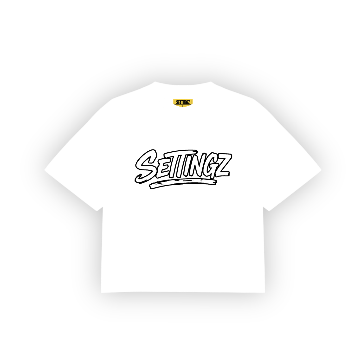 STAND ALONE TEE.  [WHITE]