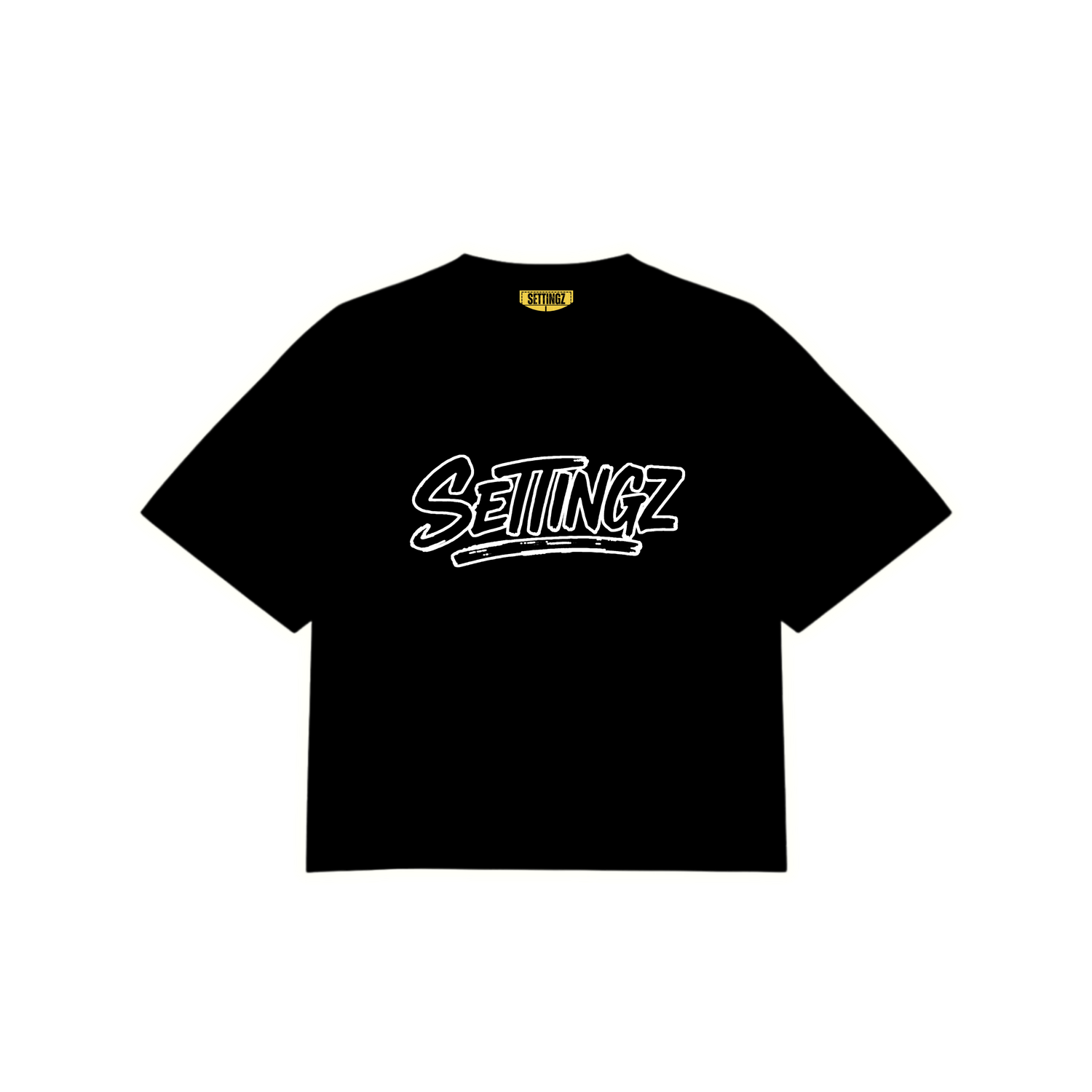 STAND ALONE TEE.  [BLACK]