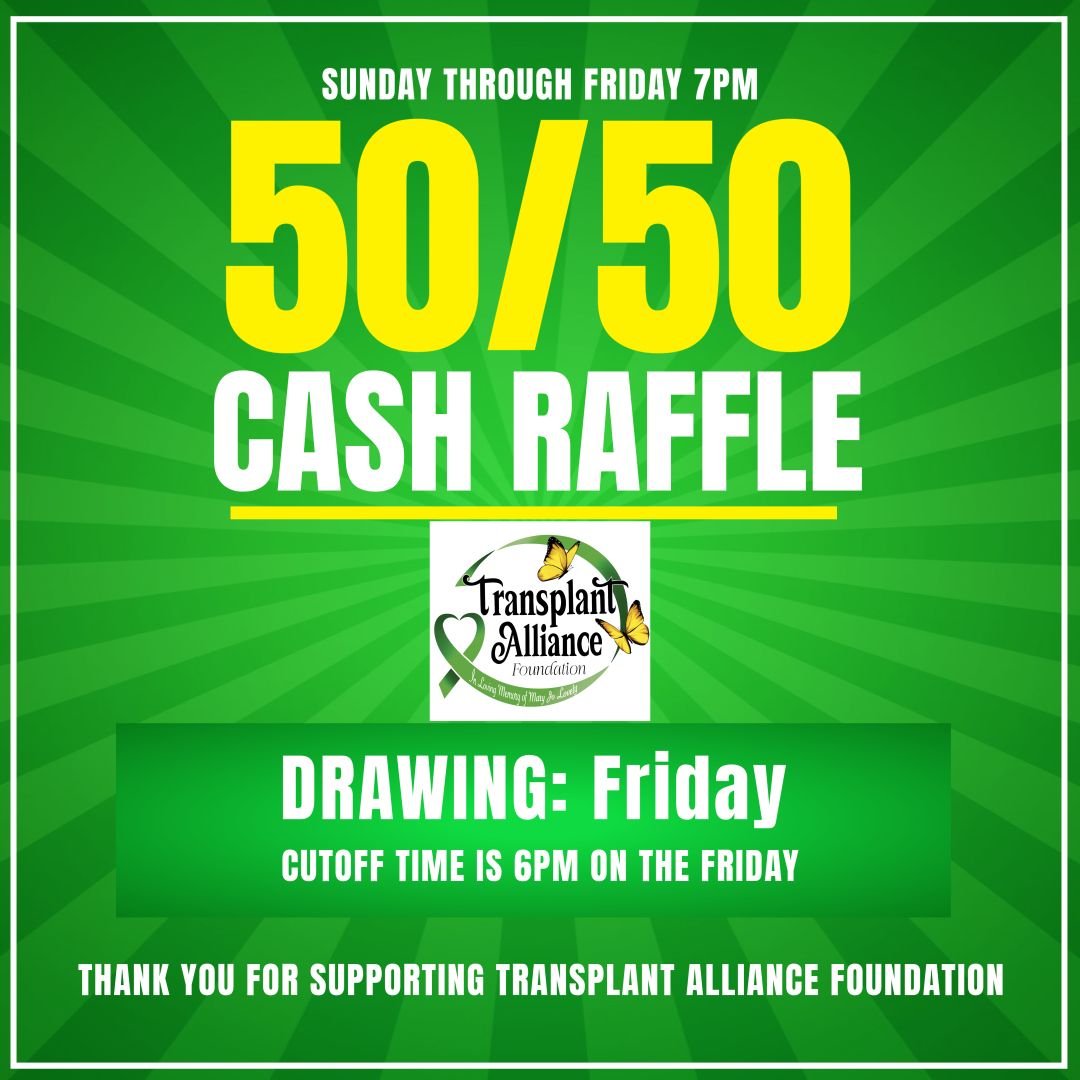 06.29.25 ONLINE 50/50 RAFFLE – UNLIMITED ENTRIES!