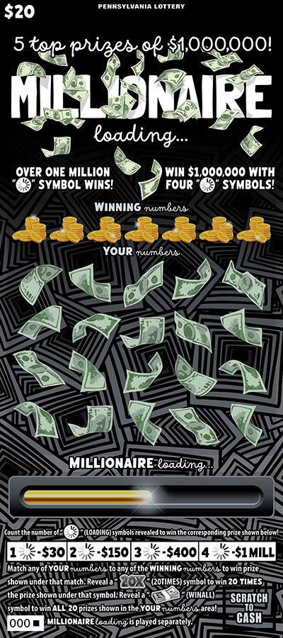 Millionaire Loading $20 PA Scratch-Off