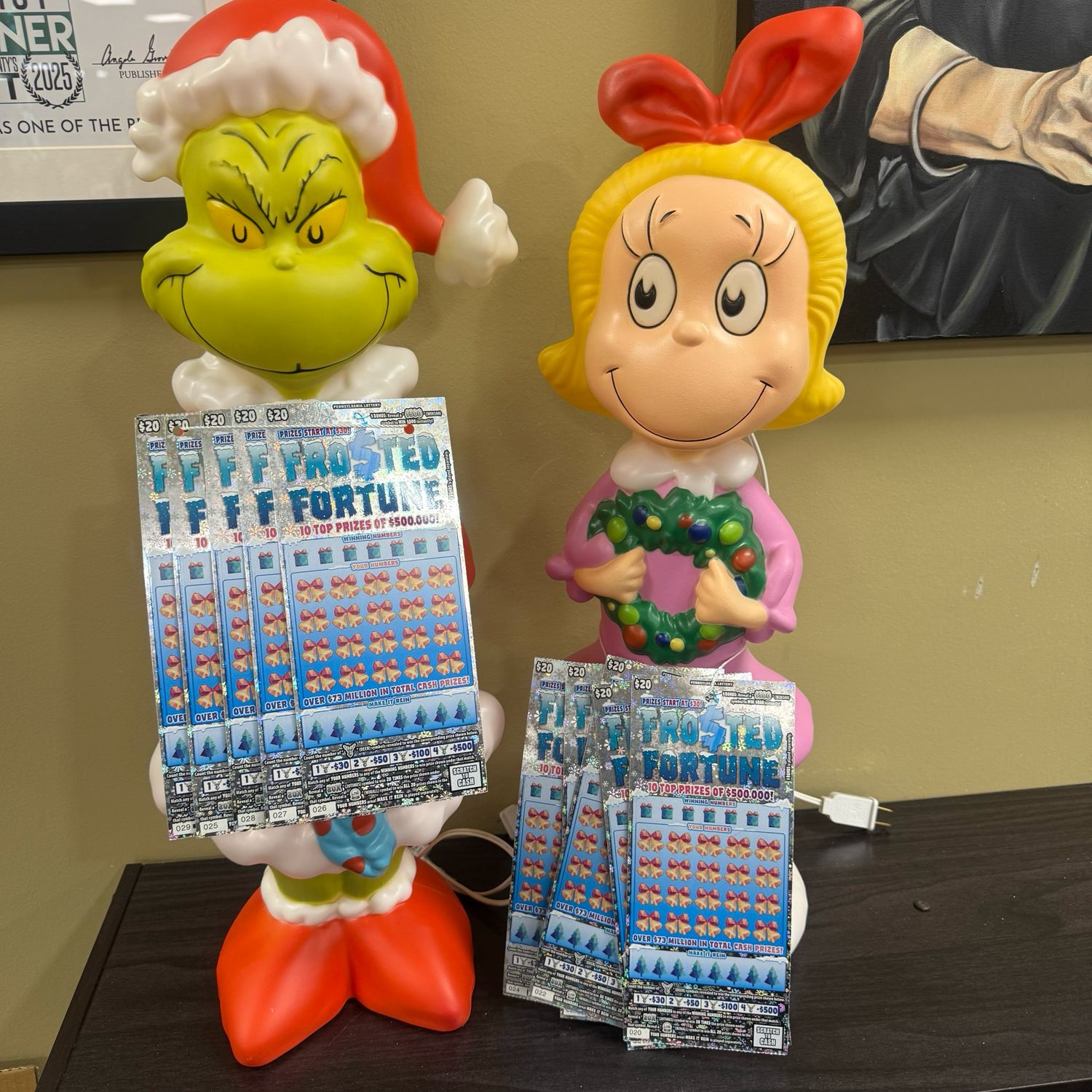 11.13.25 Grinch &amp; Cindy Lou Who Holiday Duo &amp; $200 in Fro$ted Fortune Scratch-Offs Raffle!