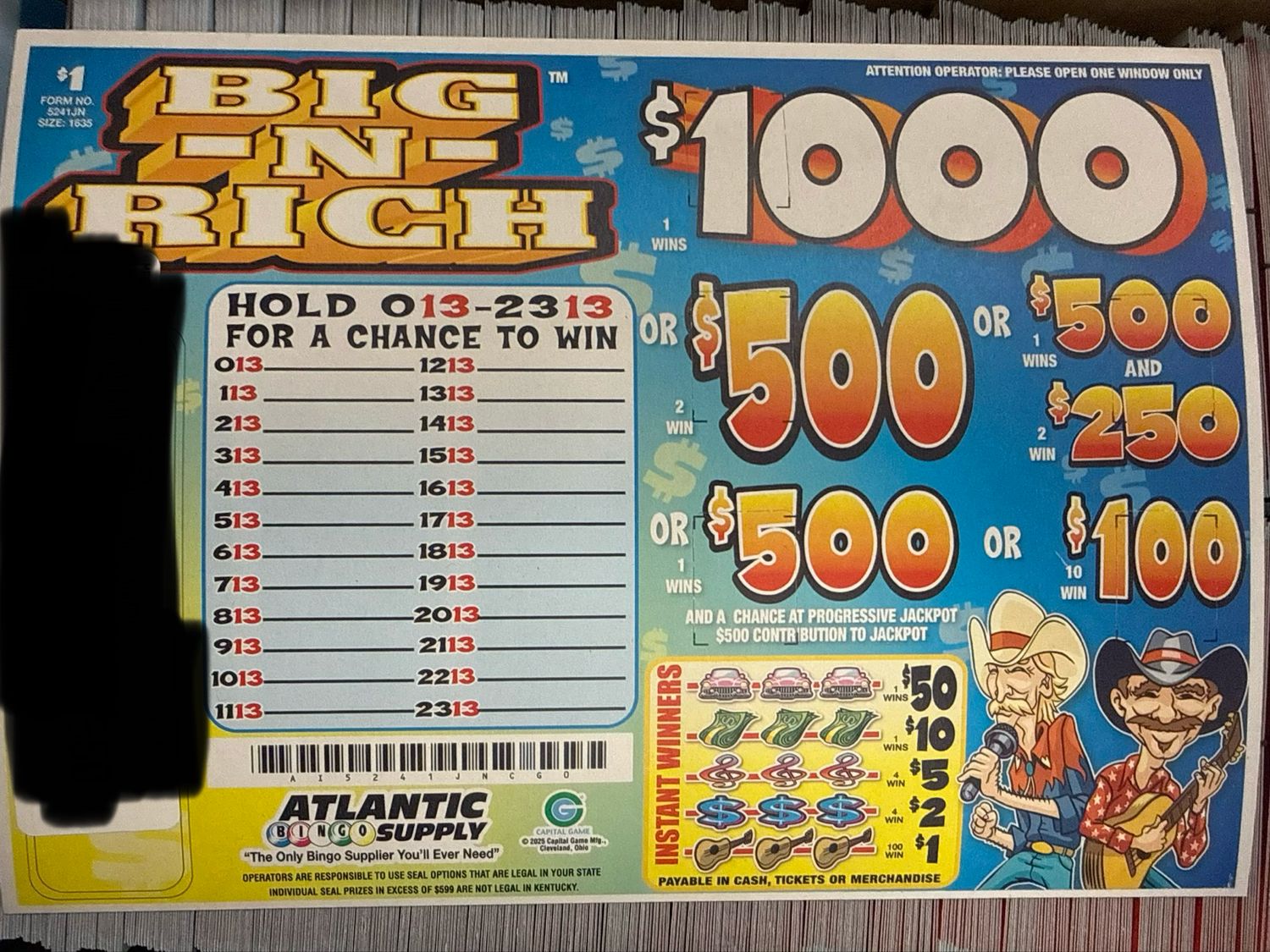 04.02.26 Big - N - Rich Pull Tabs