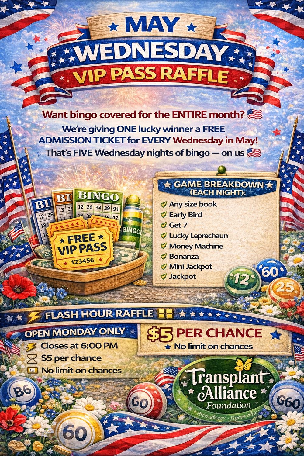 04.20.26 MAY WEDNESDAY VIP PASS RAFFLE