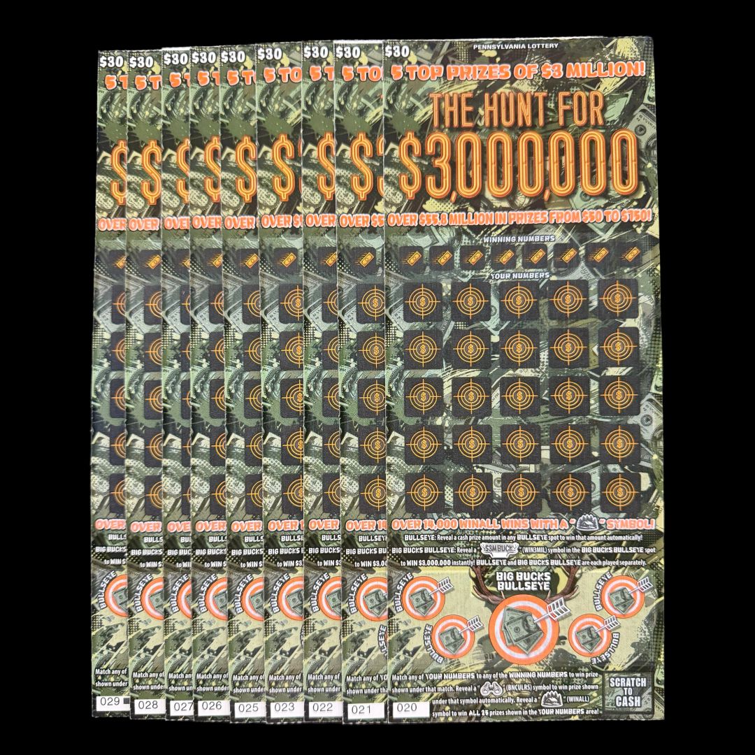 04.04.26 $300 in The Hunt for $3,000,000 PA Lottery 020-029