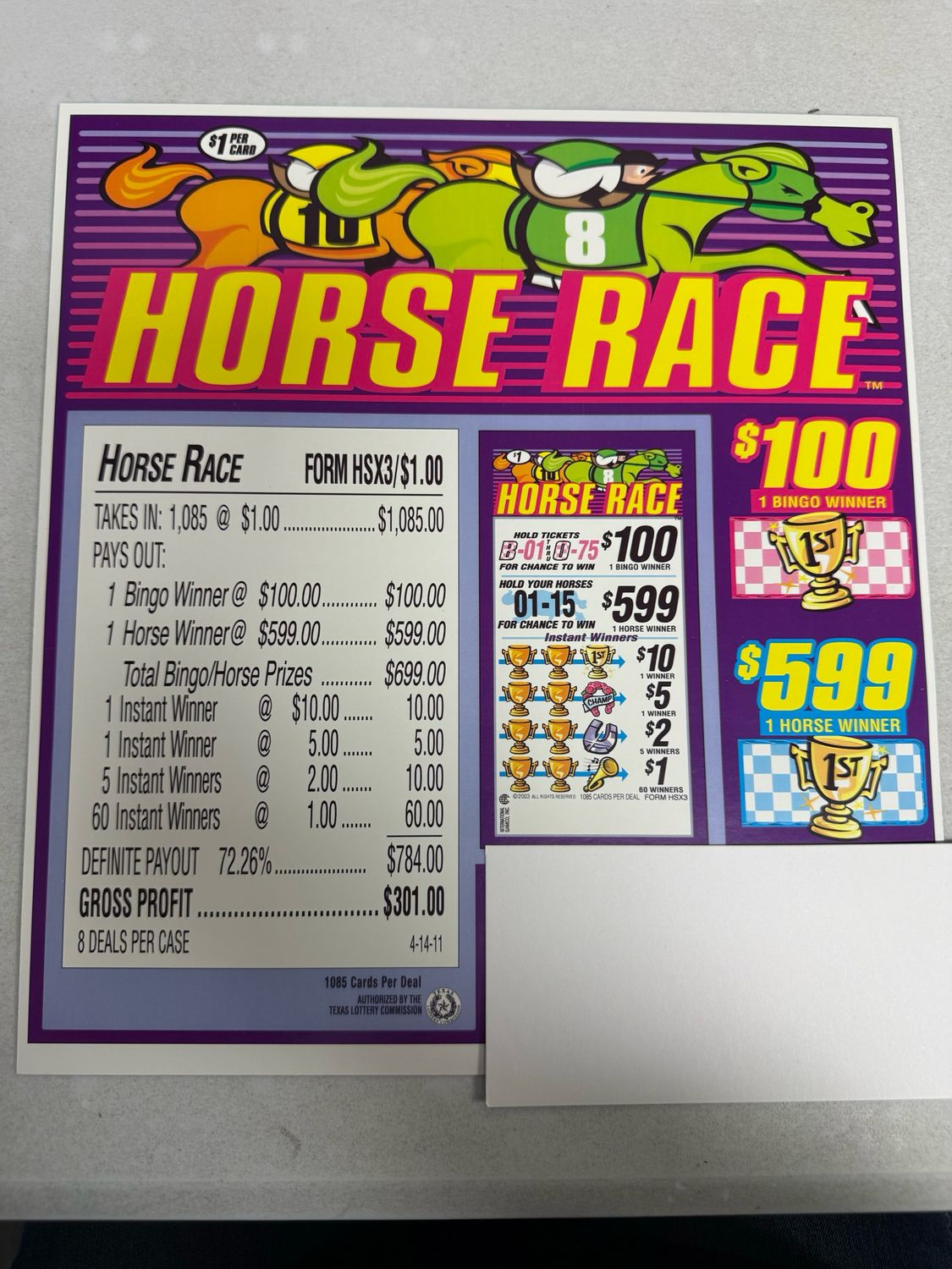 04.02.26 Horse Race Pull Tabs
