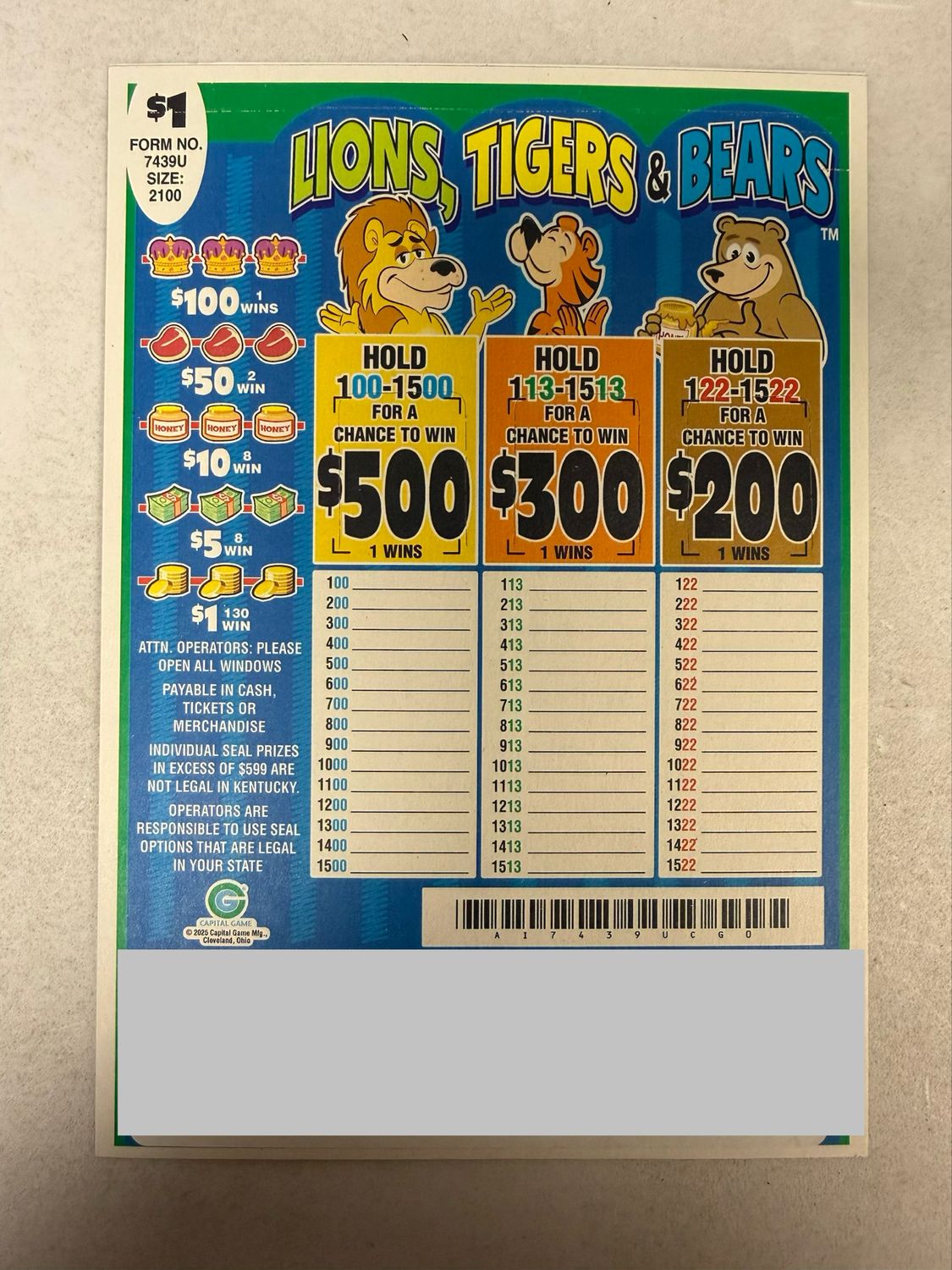 04.13.26 Lions, Tigers &amp; Bears