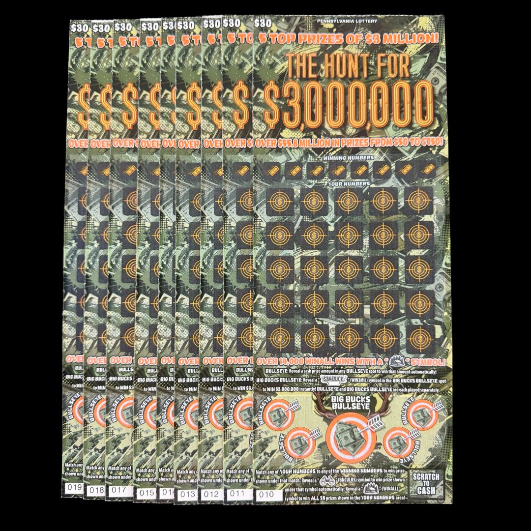 04.22.26 $300 in The Hunt for $3,000,000 PA Lottery 010-019