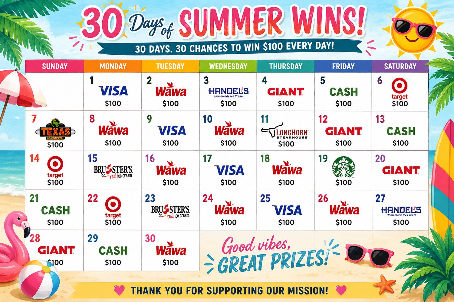 05.14.26  June Giveaway: 30 Days of Summer Wins