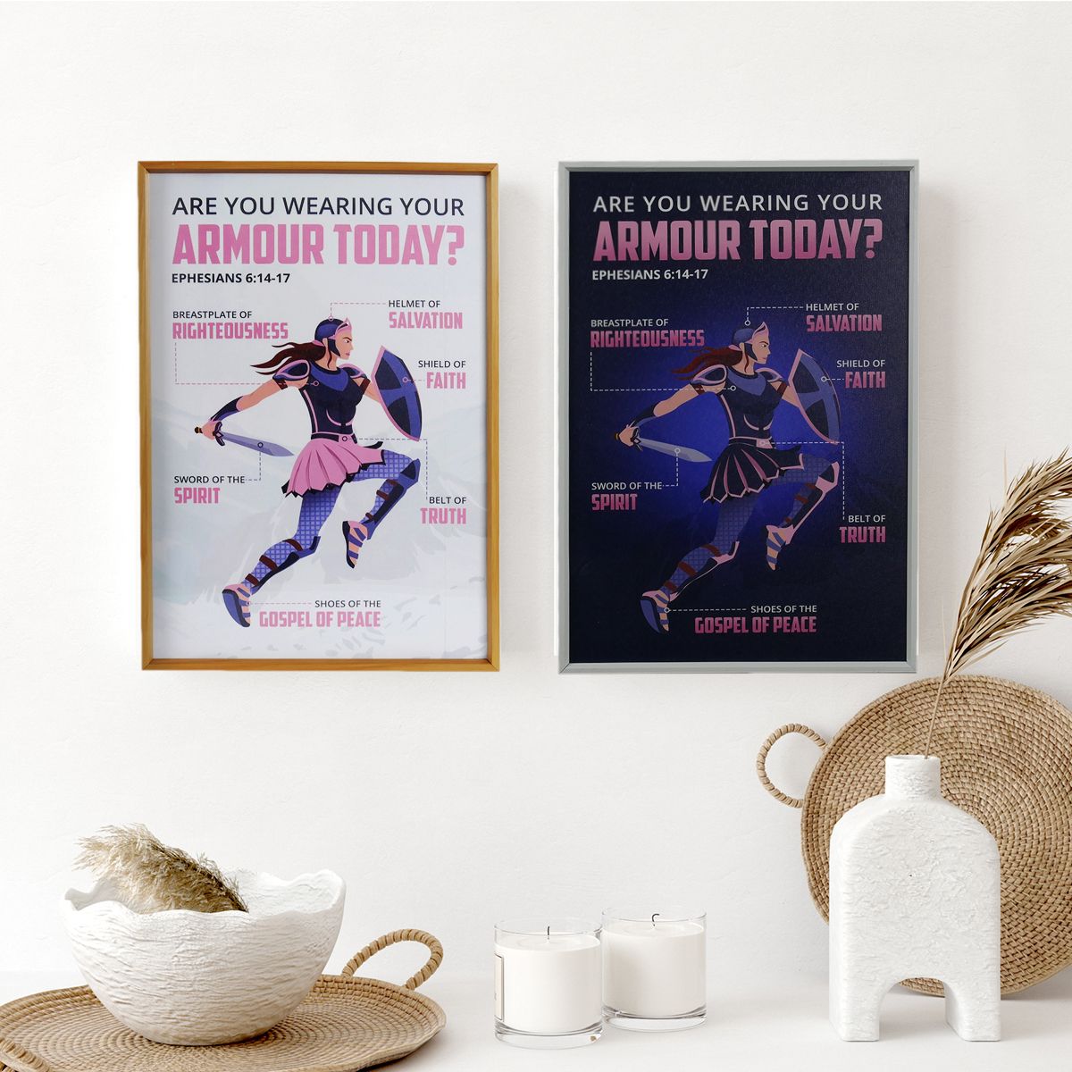 Armour of God for Girls Framed Wall Art