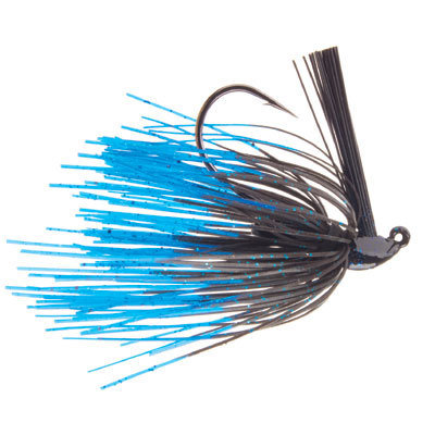 Santone Rattlin&#39; Jig, Weight: 1/2 oz, Color: -052 Black Blue Tip