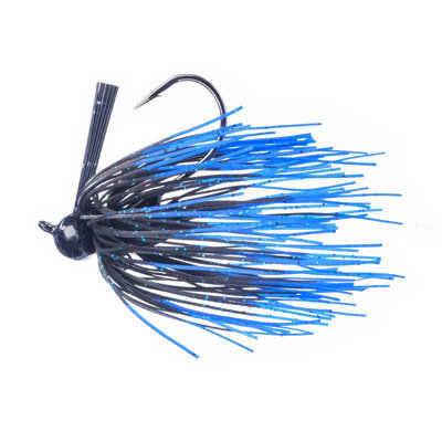 Santone Football Jig, Weight: 3/4 oz, Color: -052 Black Blue Tip