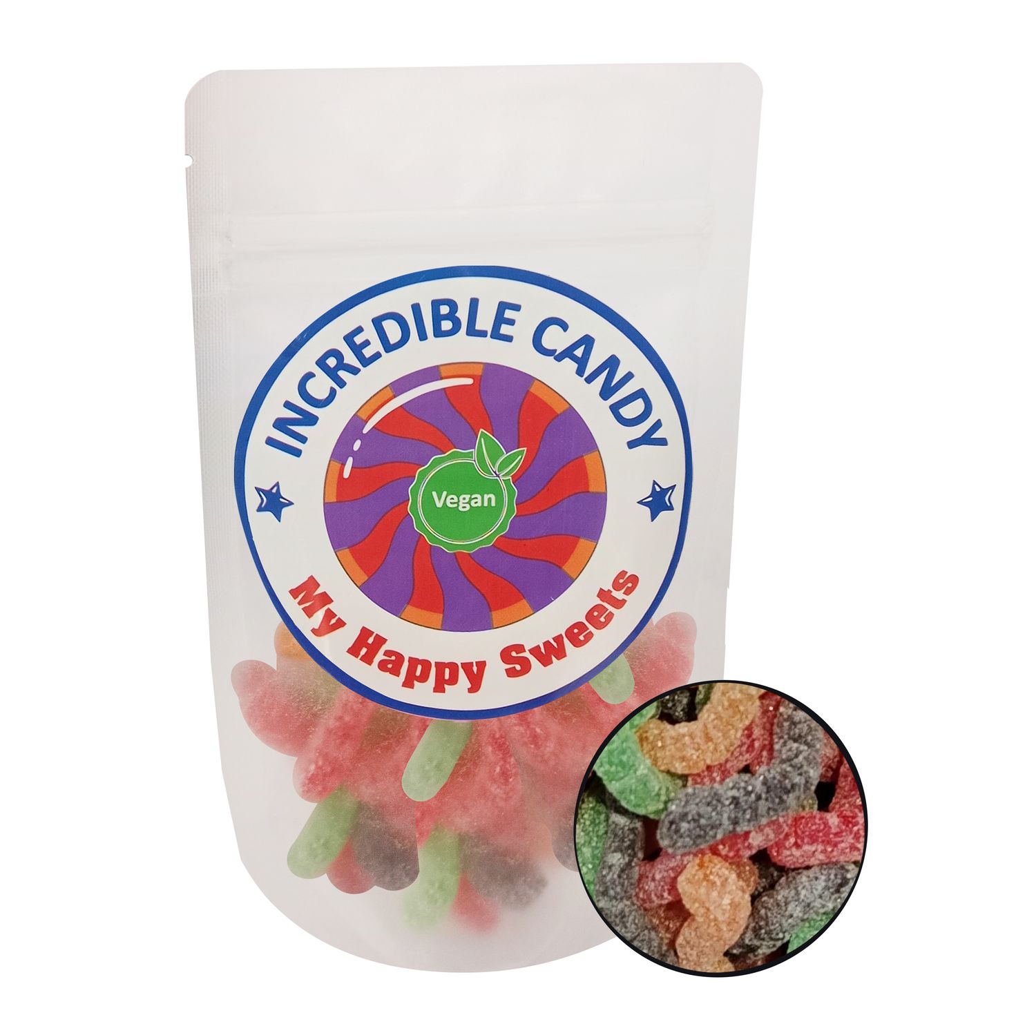 Sour Worms 130g (Price Per Packet)