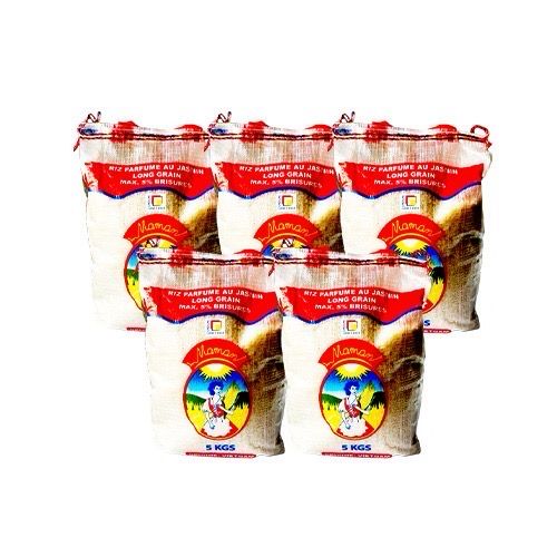Riz parfumé au jasmin Maman 25kg