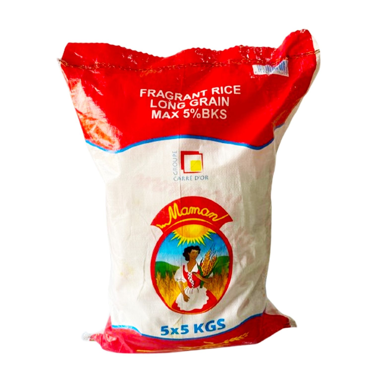 Riz parfumé au jasmin Maman 25kg