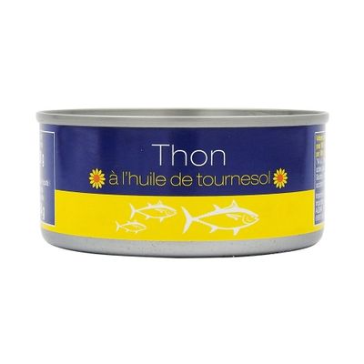 Thon entier huile tournesol conserve 104g