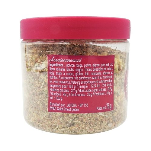 Aide culinaire Bédros - Mélange pour grillades pot 75g