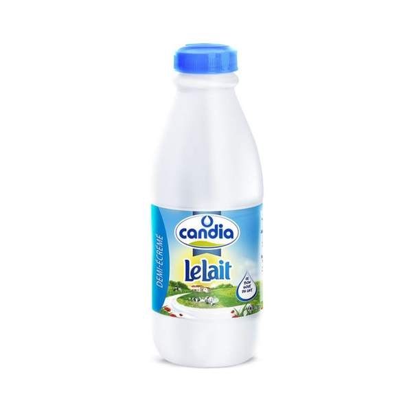 Lait demi-ecrémé Candia (1litre)