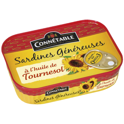 Sardine à l&#39;huile de tournesol 140g