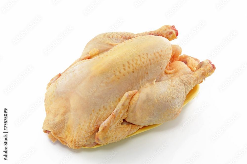 Poulet de chair avec pâtes et gésier 