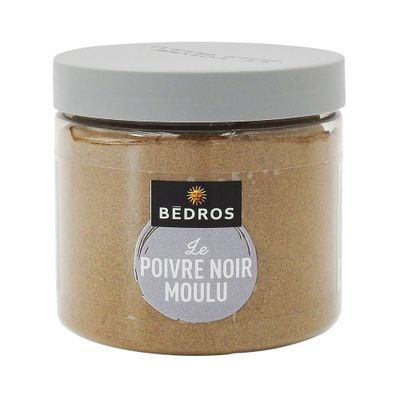 Aide culinaire Bédros - Poivre noir moulu pot 80g