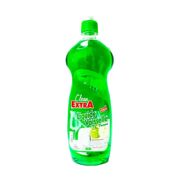 CLEAN EXTRA - Liquide vaisselle parfum pomme 750ml
